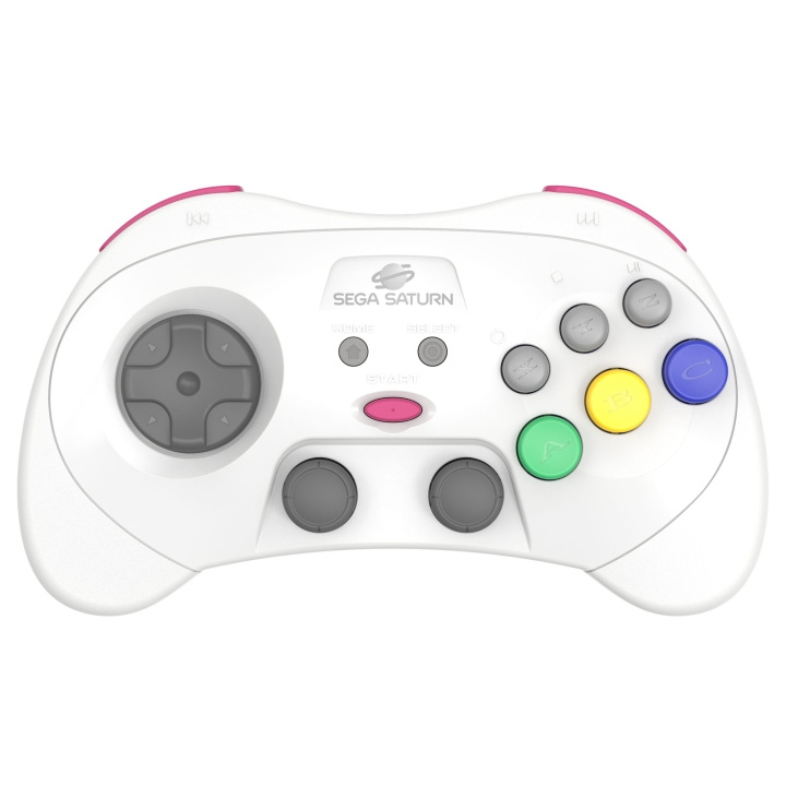 Retro-Bit SEGA Saturn PRO Controller - White in the group HOME ELECTRONICS / Game consoles & Accessories / SEGA at TP E-commerce Nordic AB (D28443)