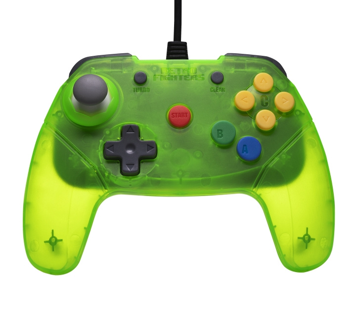 Retro-Fighters Brawler64 Wired Controller - Green in the group HOME ELECTRONICS / Game consoles & Accessories / Nintendo Switch at TP E-commerce Nordic AB (D28447)