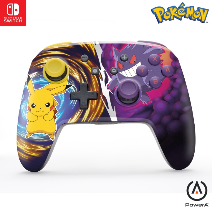 PowerA Enhanced Wireless Controller for Nintendo Switch - Pikachu vs. Gengar in the group HOME ELECTRONICS / Game consoles & Accessories / Nintendo Switch / Accessories at TP E-commerce Nordic AB (D28452)