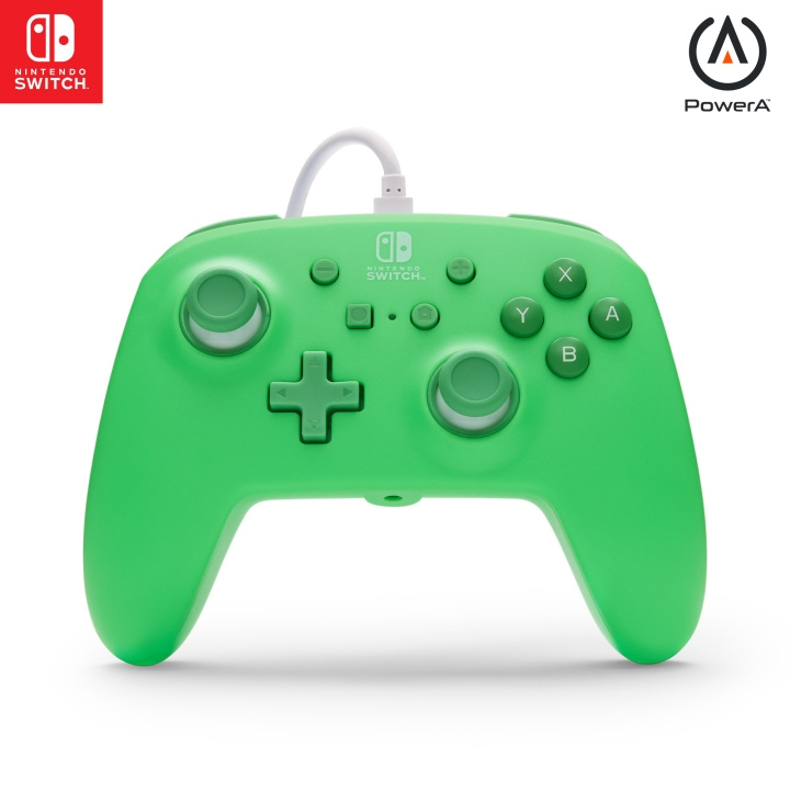 PowerA Enhanced Wired Controller - Seafoam Green/ Nintendo Switch in the group HOME ELECTRONICS / Game consoles & Accessories / Nintendo Switch at TP E-commerce Nordic AB (D28564)