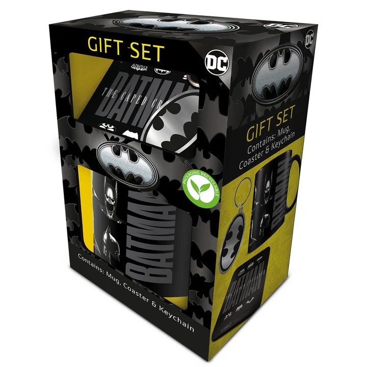 Pyramid International BATMAN GIFT SET (MUG, COASTER & KEYCHAIN) in the group Sport, leisure & Hobby / Fun stuff / Cups at TP E-commerce Nordic AB (D28591)
