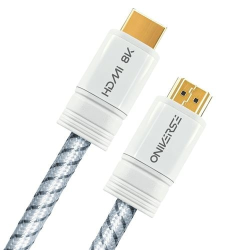 Oniverse 8K HDMI cable - White in the group HOME ELECTRONICS / Cables & Adapters / HDMI at TP E-commerce Nordic AB (D28598)