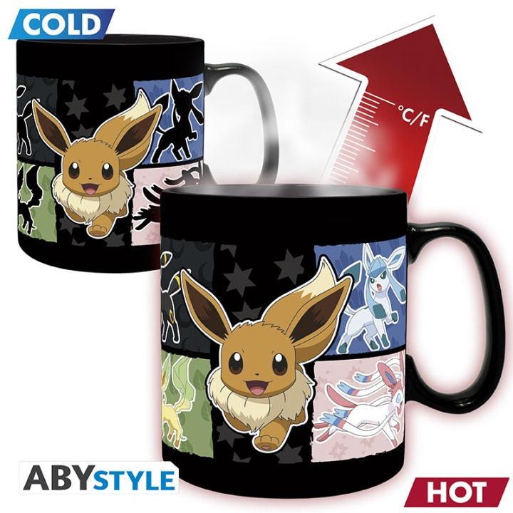 Abysse POKEMON Mug Heat Change - Eevee - 460 ml in the group Sport, leisure & Hobby / Fun stuff / Cups at TP E-commerce Nordic AB (D28629)