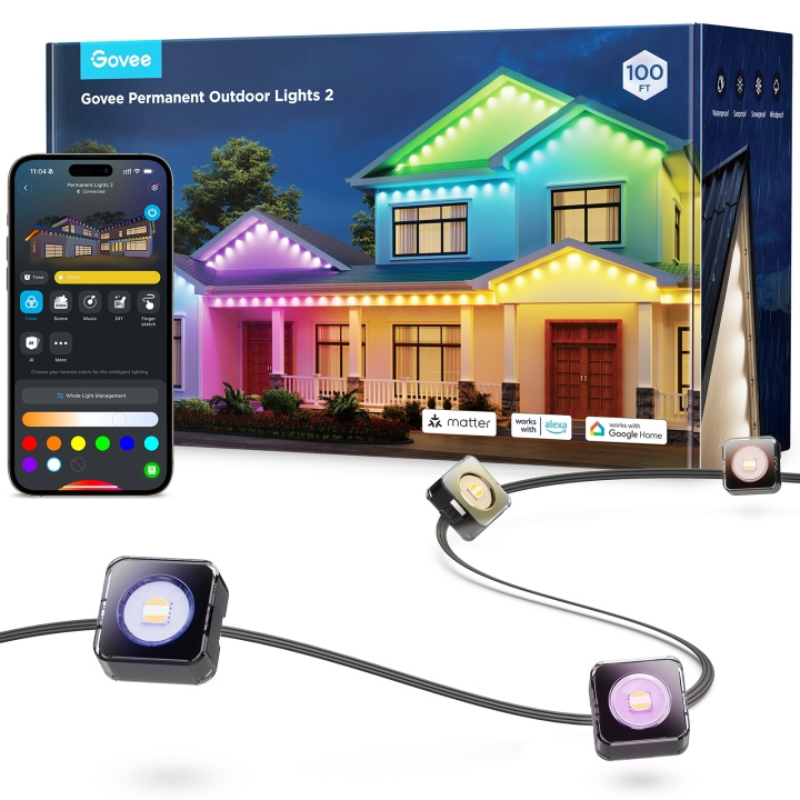 Govee Permanent Outdoor Lights 2 - 30M in the group HOME, HOUSEHOLD & GARDEN / Electricity & Lighting / Outdoor lighting at TP E-commerce Nordic AB (D28632)