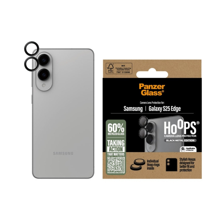 Panzer Glass - Hoops Black Camera Lens Protector Samsung S25 Edge in the group SMARTPHONE & TABLETS / Phone cases / Samsung at TP E-commerce Nordic AB (D28647)