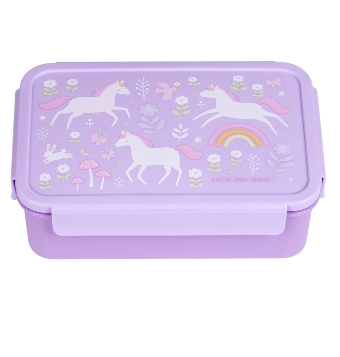 A little lovely company Bento Lunch box - Unicorn Dreams (BBUDPU70) in the group TOYS, KIDS & BABY PRODUCTS / Eat & Drink / Children\'s tableware at TP E-commerce Nordic AB (D28679)