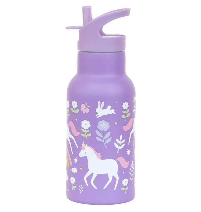 A little lovely company Stainless steel drinking bottle - Unicorn dreams (DBSSUD77) in the group TOYS, KIDS & BABY PRODUCTS / Eat & Drink / Baby bottle & Accessories at TP E-commerce Nordic AB (D28685)