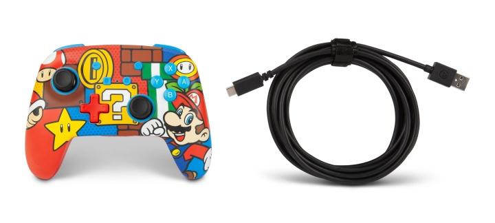 PowerA Enhanced Wireless Controller - Mario Pop/ Nintendo Switch in the group HOME ELECTRONICS / Game consoles & Accessories / Nintendo Switch at TP E-commerce Nordic AB (D28720)