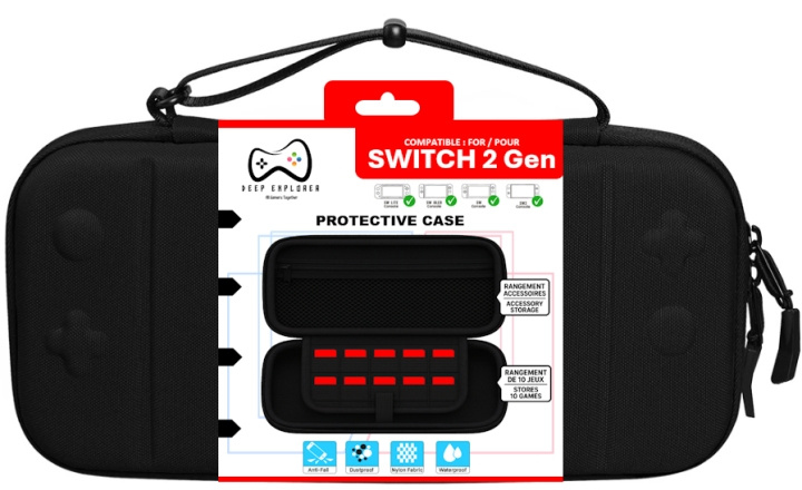 Deep Explorer Protective case Black in the group HOME ELECTRONICS / Game consoles & Accessories / Nintendo Switch 2 at TP E-commerce Nordic AB (D28724)