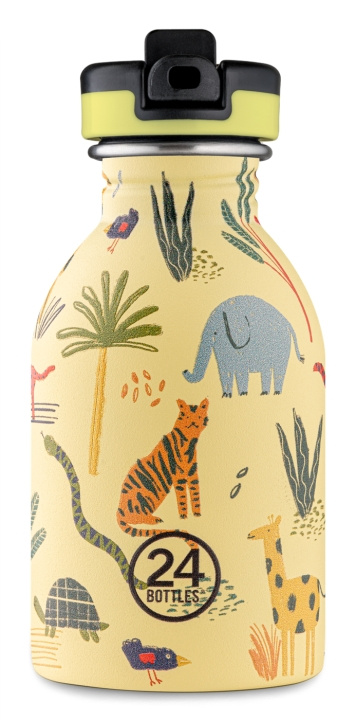 24 Bottles - Kids Collection - Urban Bottle 250 ml w. Sports Lid - Jungle Friends (24B933) in the group TOYS, KIDS & BABY PRODUCTS / Eat & Drink / Baby bottle & Accessories at TP E-commerce Nordic AB (D28737)