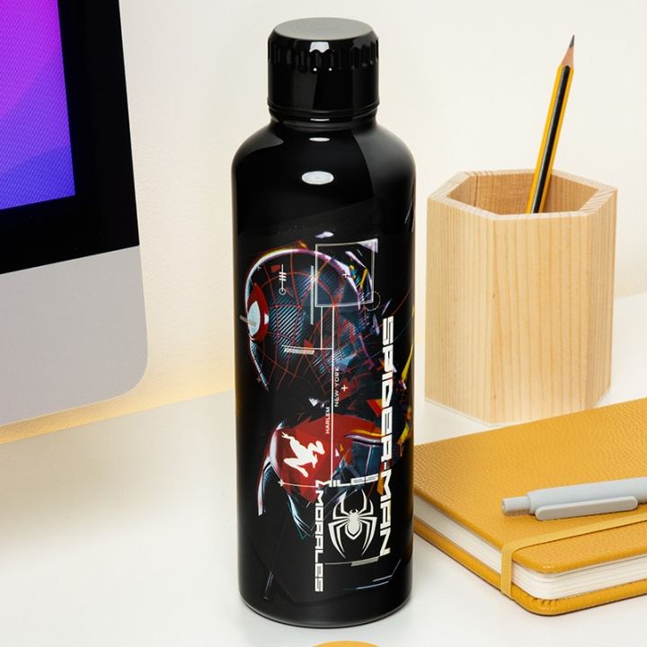 Paladone Miles Morales Metal Water Bottle in the group TOYS, KIDS & BABY PRODUCTS / Eat & Drink / Baby bottle & Accessories at TP E-commerce Nordic AB (D28757)