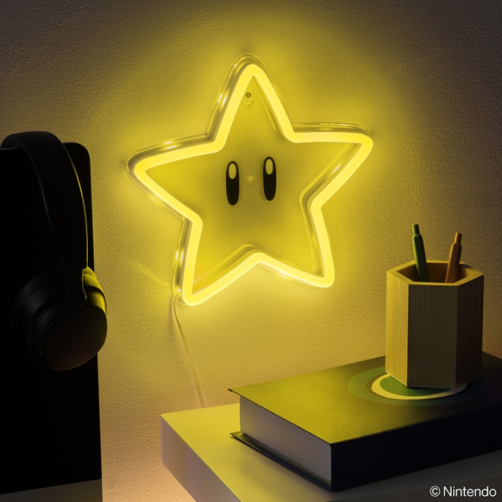 Paladone Super Star Wall Mountable LED Neon Light in the group HOME, HOUSEHOLD & GARDEN / Smart home / Smart Lights at TP E-commerce Nordic AB (D28759)