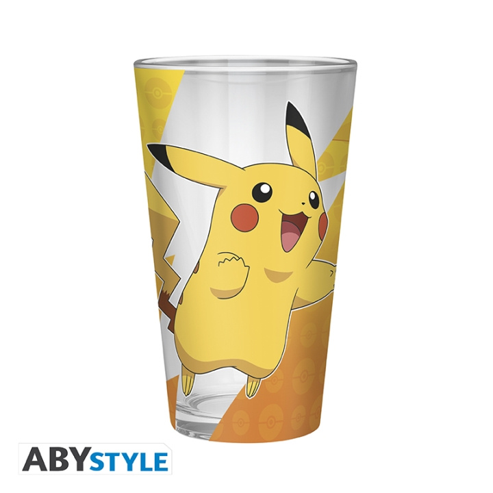 Abysse POKEMON Large Glass Premium - Pikachu foil - 400 ml in the group TOYS, KIDS & BABY PRODUCTS / Eat & Drink / Baby bottle & Accessories at TP E-commerce Nordic AB (D28769)