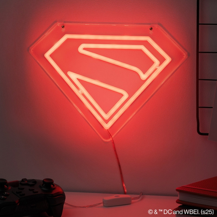 Paladone Superman Wall Mountable LED Neon Light in the group HOME ELECTRONICS / Lighting / LED lamps at TP E-commerce Nordic AB (D28845)