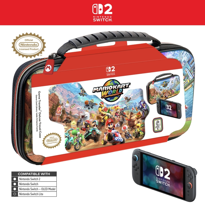 Nintendo Game Traveler: Deluxe Travel Case - Mario Kart World in the group HOME ELECTRONICS / Game consoles & Accessories / Nintendo Switch 2 at TP E-commerce Nordic AB (D28852)