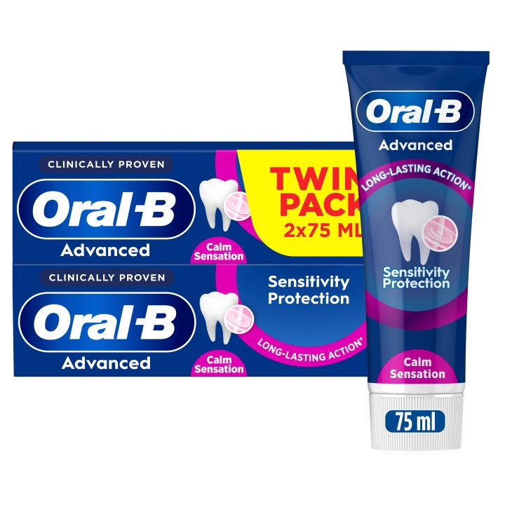 Oral B Advanced Sensitivity Protection Calm Sensation Toothpaste - 150 ml in the group BEAUTY & HEALTH / Oral care / Whitening products at TP E-commerce Nordic AB (D28919)