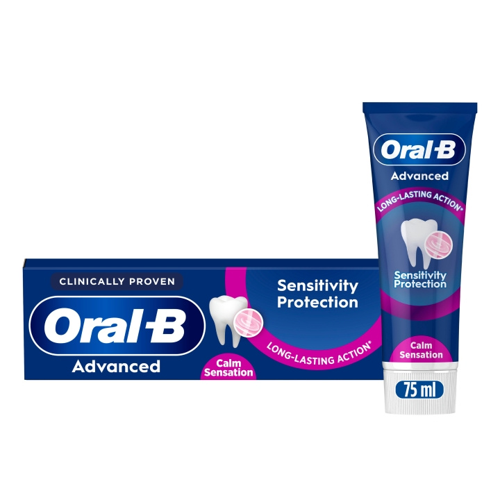 Oral B Advanced Sensitivity Protection Calm Sensation Toothpaste - 75 ml in the group BEAUTY & HEALTH / Oral care / Whitening products at TP E-commerce Nordic AB (D28920)