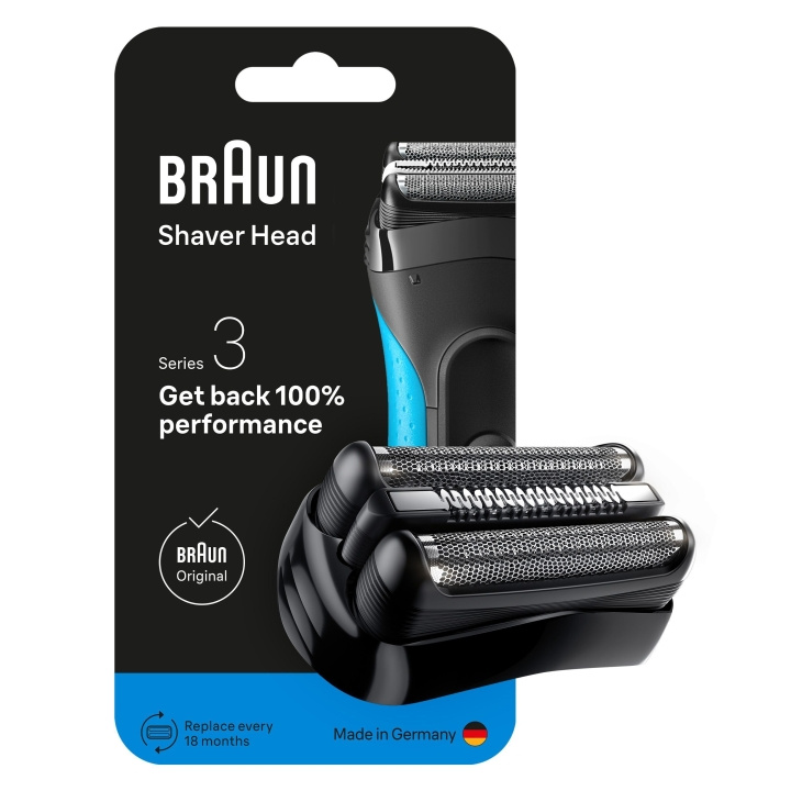 Braun Series 3 Electric Shaver ORIGINAL Replacement Head, 21B - Black in the group BEAUTY & HEALTH / Hair & Styling / Shaving & Trimming / Shavers at TP E-commerce Nordic AB (D28929)