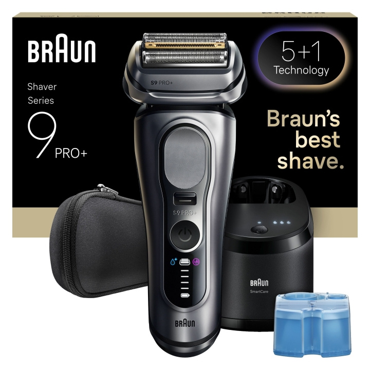 Braun Series 9 PRO+ Electric Shaver - Silver in the group BEAUTY & HEALTH / Hair & Styling / Shaving & Trimming / Shavers at TP E-commerce Nordic AB (D28934)
