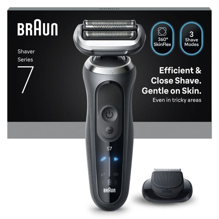 Braun Series 7 Electric Shaver - Grey in the group BEAUTY & HEALTH / Hair & Styling / Shaving & Trimming / Shavers at TP E-commerce Nordic AB (D28937)