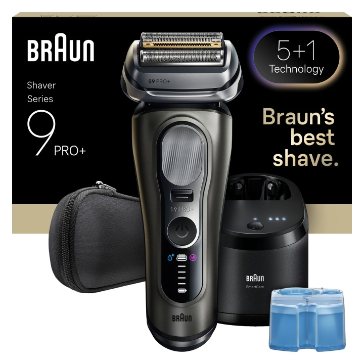 Braun Series 9 PRO+ Electric Shaver - Pro SensoAdapt, SmartCare Center, 9655CC - Graphite Grey in the group BEAUTY & HEALTH / Hair & Styling / Shaving & Trimming / Shavers at TP E-commerce Nordic AB (D28946)