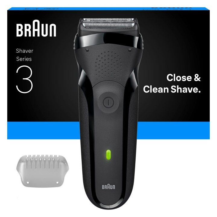 Braun Series 3 Electric Shaver - Grey in the group BEAUTY & HEALTH / Hair & Styling / Shaving & Trimming / Shavers at TP E-commerce Nordic AB (D28947)