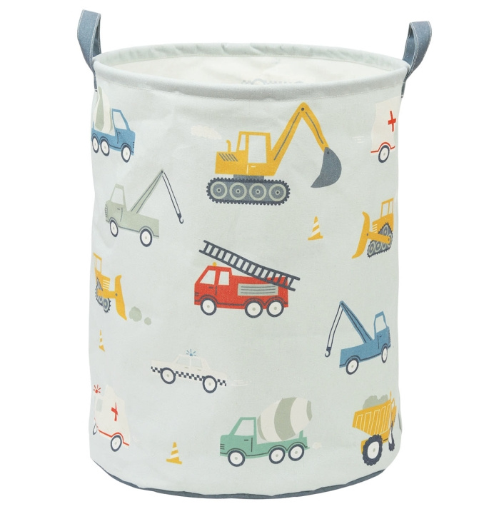 A little lovely company Storage Bag - Vehicles - 40 x 50 x 40 cm in the group TOYS, KIDS & BABY PRODUCTS / Children\'s room / Storage at TP E-commerce Nordic AB (D29010)