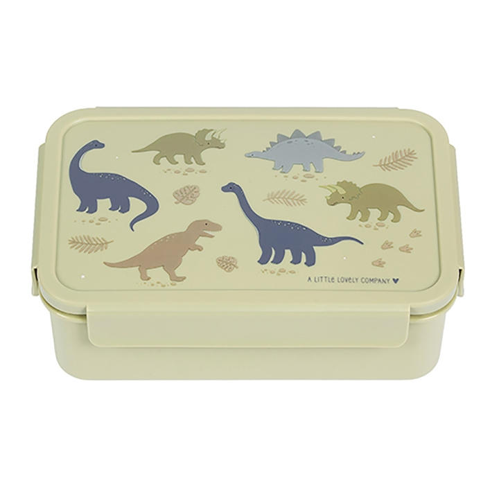 A little lovely company Bento Lunch box - Dinosaurs - 22 x 7.5 x 14.5 cm in the group TOYS, KIDS & BABY PRODUCTS / Eat & Drink / Children\'s tableware at TP E-commerce Nordic AB (D29011)