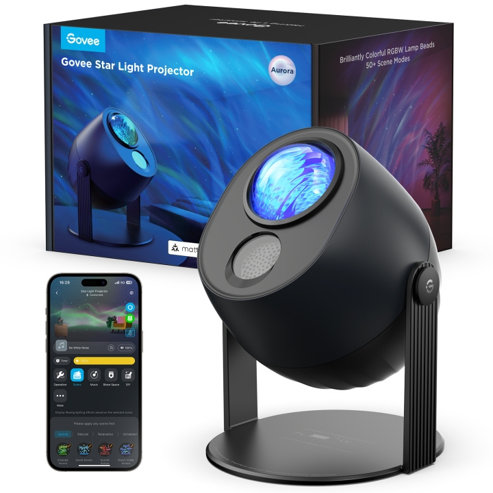 Govee Star Light Projector – Transform Your Space with Mesmerizing Starry Skies in the group HOME ELECTRONICS / Audio & Picture / Home cinema, Hifi & Portable / Projectors & Accessories at TP E-commerce Nordic AB (D29015)