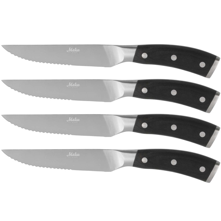 Maku Pakka wood kött-/pizzaknivar 4 st in the group HOME, HOUSEHOLD & GARDEN / Kitchen utensils / Kitchen knives & Knife sharpeners at TP E-commerce Nordic AB (D29066)