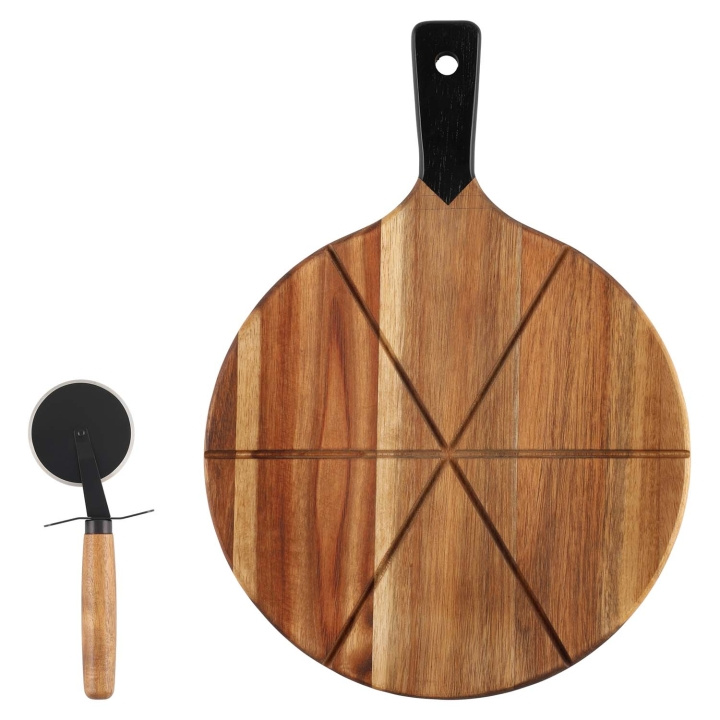 Maku Pizzaset Med Bricka Och Skärare in the group HOME, HOUSEHOLD & GARDEN / Kitchen utensils / Other kitchen tools at TP E-commerce Nordic AB (D29080)
