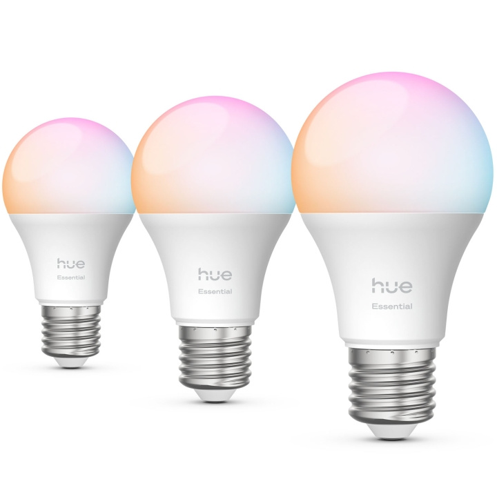 Philips Hue Essential White and color ambiance E27 60W 806lm 3-pack in the group HOME, HOUSEHOLD & GARDEN / Smart home / Smart Lights at TP E-commerce Nordic AB (D29118)
