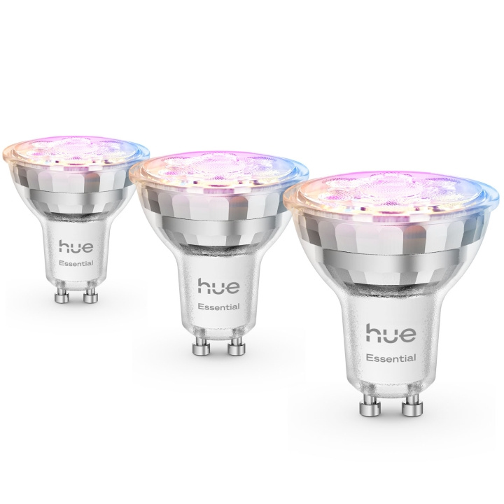 Philips Hue Essential White and color ambiance GU10 50W 345lm 3-pack in the group HOME, HOUSEHOLD & GARDEN / Smart home / Smart Lights at TP E-commerce Nordic AB (D29120)