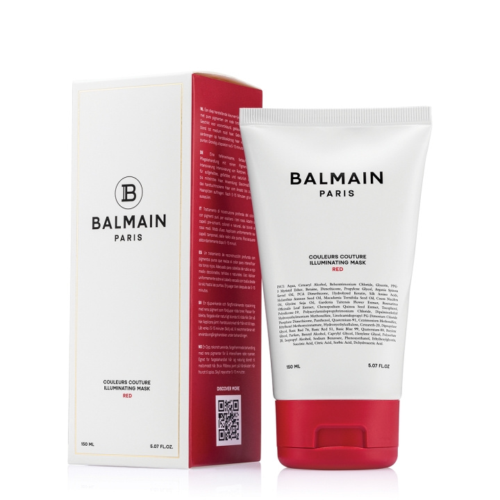 Balmain Hair Couleurs Couture Illuminating Red Mask - Red - 150 ml in the group BEAUTY & HEALTH / Hair & Styling / Hair care / Hair Mask at TP E-commerce Nordic AB (D29152)