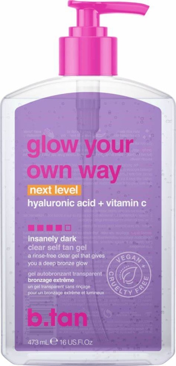 b.tan Glow Your Own Way NEXT LEVEL Tan Gel 473 ml in the group BEAUTY & HEALTH / Skin care / Tanning / Sunless tanning at TP E-commerce Nordic AB (D29386)