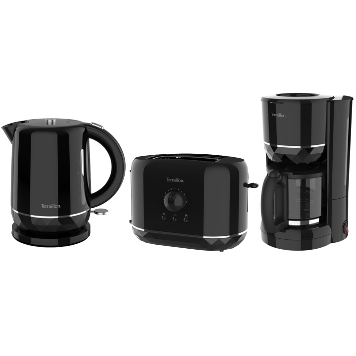 Terraillon Diamond Frukostpaket Serie Svart in the group HOME, HOUSEHOLD & GARDEN / Household appliances / Coffee makers and accessories at TP E-commerce Nordic AB (D29489)