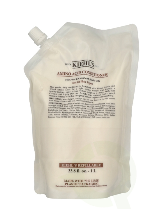Kiehl\'s Amino Acid Conditioner Refill 1000 ml in the group BEAUTY & HEALTH / Hair & Styling / Hair care / Conditioner at TP E-commerce Nordic AB (D29556)