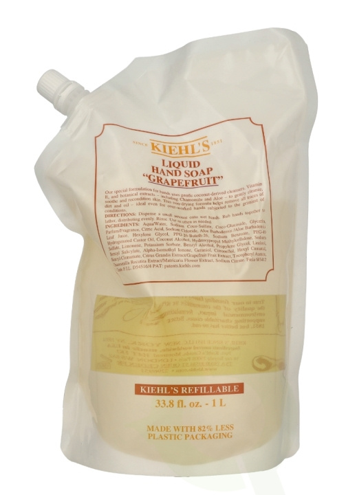 Kiehl\'s Grapefruit Liquid Hand Soap Refill 1000 ml in the group BEAUTY & HEALTH / Skin care / Body health / Scented soaps at TP E-commerce Nordic AB (D29558)