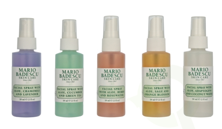 Mario Badescu Mini Mist Collection Set 295 ml Chamomile & Lavender 59ml/Hers, and Rosewater 59ml/Cucumber And Green Tea 59ml/Sage & Orange Blossom 59ml/Adaptogens & Coconut Water 59ml in the group BEAUTY & HEALTH / Skin care / Body health / Mody mist at TP E-commerce Nordic AB (D29572)