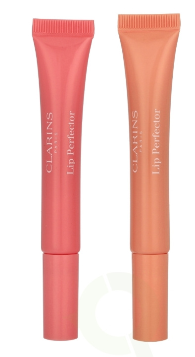 Clarins Natural Lip Perfector Set 24 ml #01 Rose Shimmer 12ml/ #02 Apricot Shimmer 12ml in the group BEAUTY & HEALTH / Makeup / Lips / Lip balm at TP E-commerce Nordic AB (D29594)
