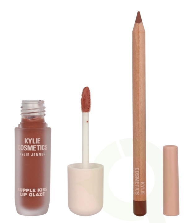 Kylie Jenner Kylie Cosmetics Supple Kiss & Precision Pout Lip Duo 4.14 ml Supple Kiss Lip Glaze 3ml/Lip Pencil 1,14g in the group BEAUTY & HEALTH / Makeup / Lips / Lipp gloss at TP E-commerce Nordic AB (D29638)