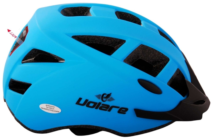 Volare Bicycle Helmet - Blue w/LED 54-58 cm (1128) in the group Sport, leisure & Hobby / Sports equipment / Bicycle accessories / Helmets at TP E-commerce Nordic AB (D29664)