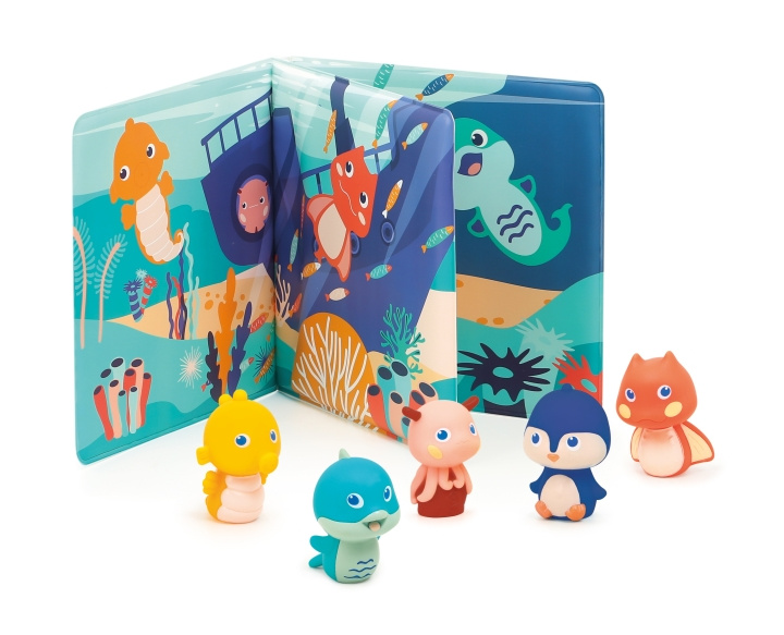 LUDI Bath book and Finger figures - (LU40018) in the group TOYS, KIDS & BABY PRODUCTS / Toys / Figures, Miniatures & accessories at TP E-commerce Nordic AB (D29691)