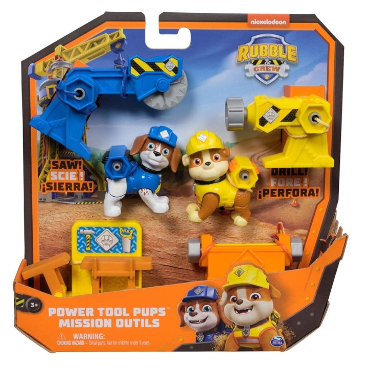Rubble & Crew Power Tool Pups 2 Pack - (6071661) in the group TOYS, KIDS & BABY PRODUCTS / Toys / Figures, Miniatures & accessories at TP E-commerce Nordic AB (D29706)