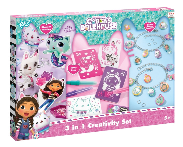 Totum Gabby\'s Dollhouse 3 in 1 Creative set (TT420366) in the group TOYS, KIDS & BABY PRODUCTS / Toys / Crafts at TP E-commerce Nordic AB (D29713)