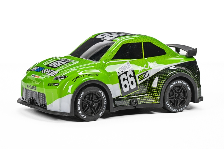 TEC-TOY Mini Rally R/C 1:24 2,4GHz w/light, green (471274) in the group TOYS, KIDS & BABY PRODUCTS / Radio controlled / RC cars at TP E-commerce Nordic AB (D29725)