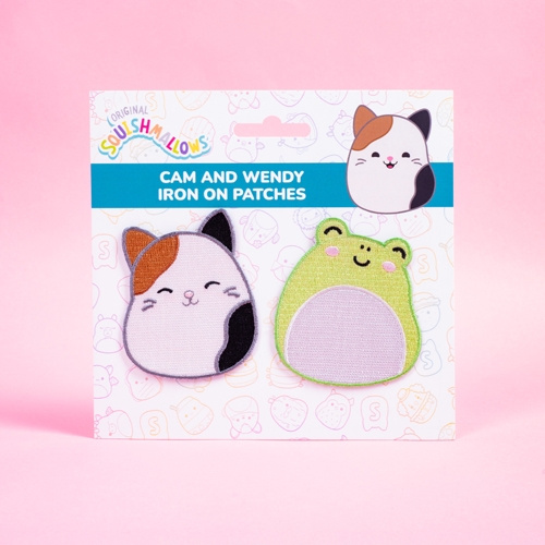 Squishmallows Iron on Patches Cam & Wendy - Vibrant in the group TOYS, KIDS & BABY PRODUCTS / Toys / Figures, Miniatures & accessories at TP E-commerce Nordic AB (D29727)