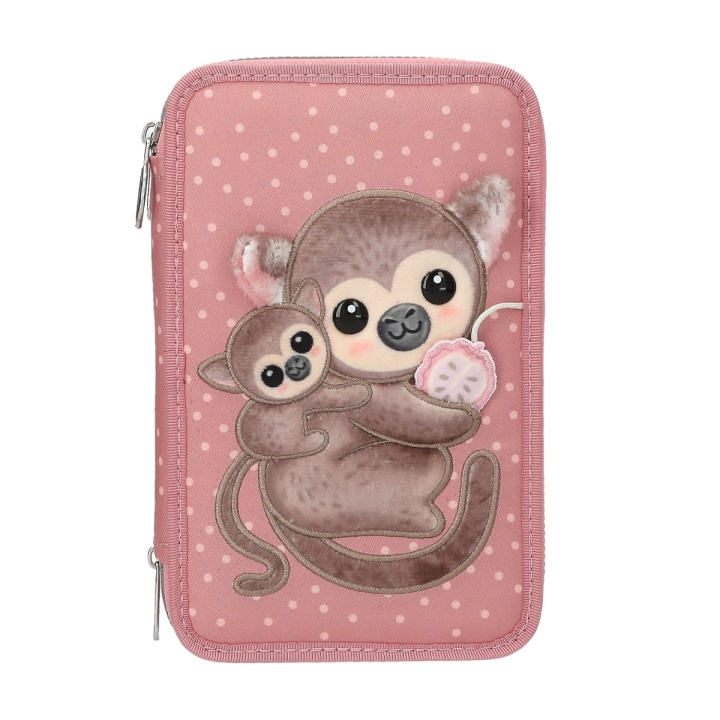 TOPModel Triple Pencil Case JUICY - Dusky Pink with Orange Dots (413323) in the group TOYS, KIDS & BABY PRODUCTS / Toys / Pencil case at TP E-commerce Nordic AB (D29733)