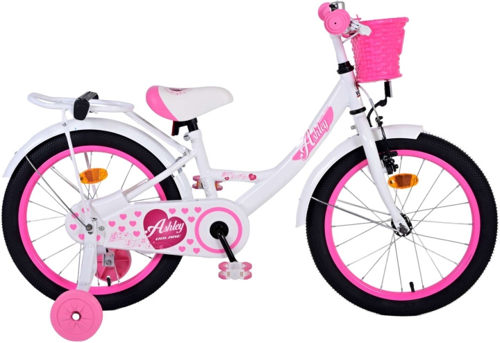 Volare Children\'s Bicycle 18 - Ashley White (51801) in the group TOYS, KIDS & BABY PRODUCTS / Outdoor toys / Bicycles & Scooters at TP E-commerce Nordic AB (D29890)