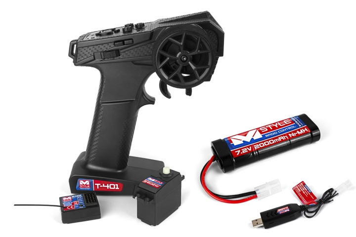 MStyle - Radioset, Servo, Battery and Charger (542409) in the group TOYS, KIDS & BABY PRODUCTS / Radio controlled / Other RC at TP E-commerce Nordic AB (D29895)